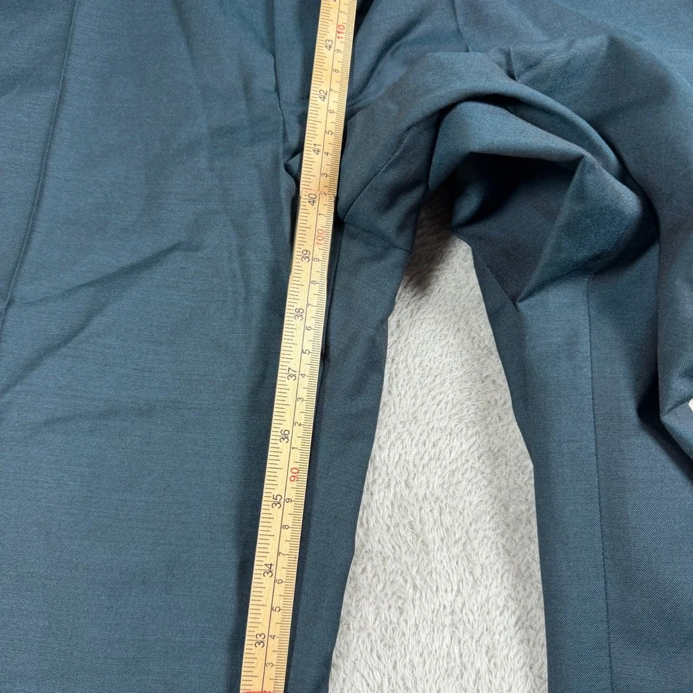 Gucci Uniform Dress Pants Mens 33 Dark Teal Flat Front Made In Bulgaria NWOT